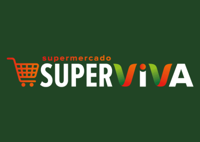 Logotipo supermercado versão invertida
