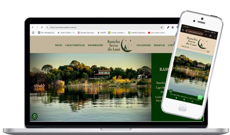 Criação de site de rancho para temporada