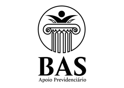 Logotipo BAS versão monocromática vertical