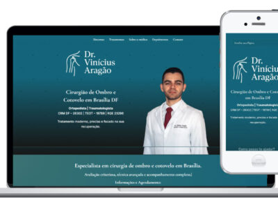 Landing page para médico ortopedista do ombro Brasília DF
